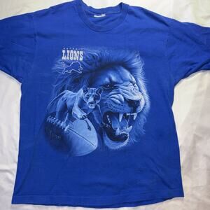 1997 Detroit Lions XL 90s Vintage Pro Player NFL T-Shirt Single Stitch RARE